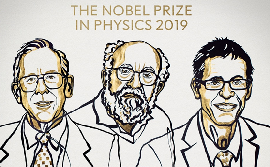 Imaginea articolului Premiul Nobel pentru Fizică pe 2019, decernat oamenilor de ştiinţă James Peebles, Michel Mayor şi Didier Queloz